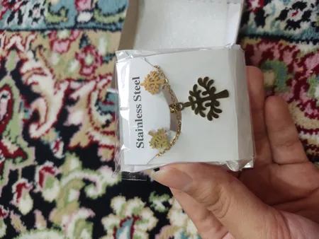 نیم ست زنانه مدل استیل طرح درخت ستاره کد tre110