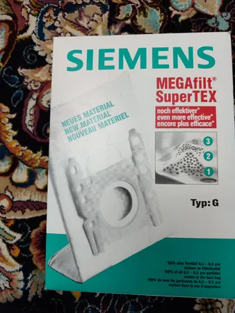 پاکت جاروبرقی سوپرتکس مدل M8268 مناسب جاروبرقی های بوش و زیمنس Type G /GXL/GXXLبسته 5 عددی