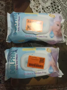 تجریه خرید دستمال مرطوب کودک دلفین مدل B5 بسته 120 عددی