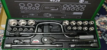مجموعه 24 عددی آچار بکس هنس مدل 4624-6MT