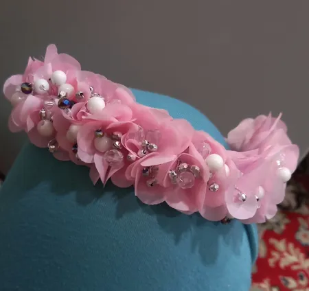 تل مو دخترانه مدل مروارید