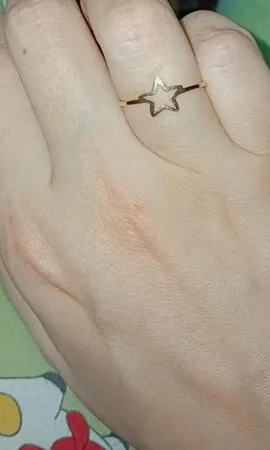 انگشتر طلا 18 عیار زنانه مایا ماهک مدل ستاره کد MR0896 سایز 55