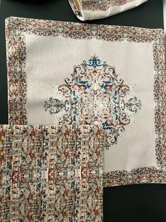 جانماز مدل آبرنگی دورو طرح دار کد 9946