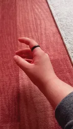 انگشتر مدل رینگ ساده 124 رنگ مشکی