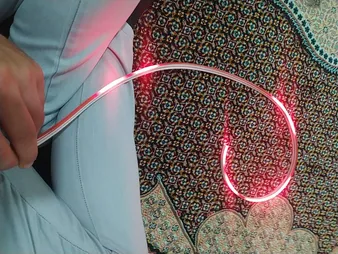 ریسه نئون فلکسی مدل v12 طول 1 متر