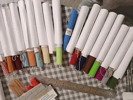 شمع مدل موم عسل مجموعه 20 عددی