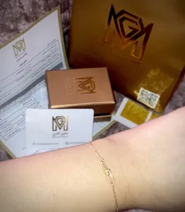 تجریه خرید دستبند طلا 18 عیار زنانه ماوی گالری مدل تیفانی دو و زنجیر
