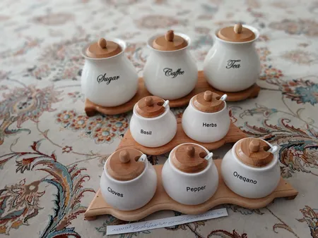 ست پاسماوری 8 پارچه مدل خمره ای دربدار