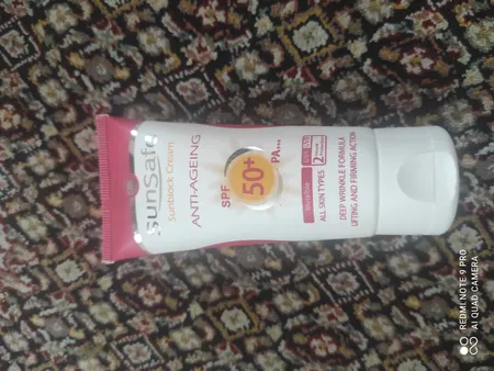 کرم ضدآفتاب و ضدچروک سان‌سیف، حجم 50 میلی‌لیتر