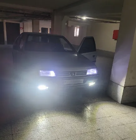 چراغ مه شکن جلو مدل LED مناسب برای پژو 405 بسته 2 عددی