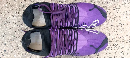 کفش فوتبال مردانه مدل توتال چمن طبیعی حرفه ای رنگ بنفش