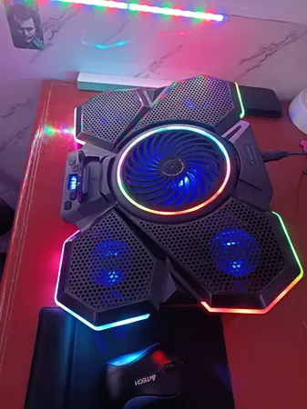 پایه خنک کننده لپ تاپ کول کلد مدل F13 RGB