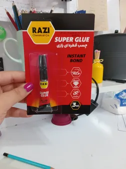 چسب قطره ای رازی مدل Super Glue حجم 3 میلی لیتر بسته 4 عددی