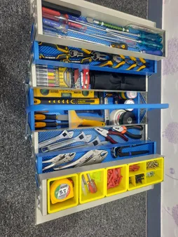 جعبه ابزار صنایع فلزی لوکس درویشیان کد 504