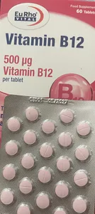 تجریه خرید قرص ویتامین B12 یوروویتال بسته 60 عددی
