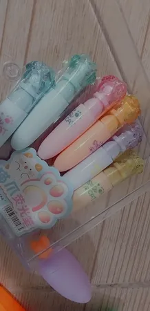 ماژیک علامت گذار مدل پنجه گربه بسته 6 عددی