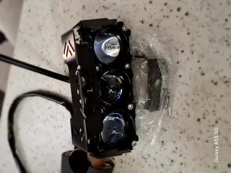 پروژکتور آفرودی موتور سیکلت و خودرو مدل 3 لنز بسته 2 عددی