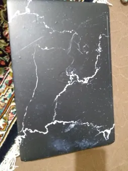 استیکر لپ تاپ توییجین و موییجین طرح Marble کد 07 مناسب برای لپ تاپ 15.6 اینچ به همراه برچسب حروف فارسی کیبورد