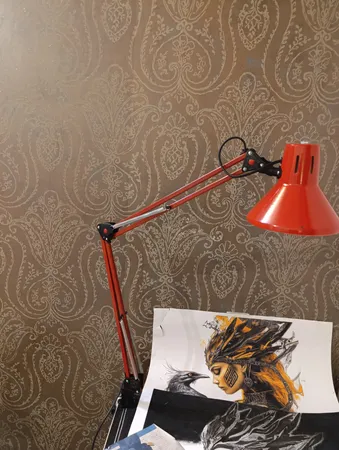 چراغ مطالعه صنایع کریم زاده مدل EN-101 همراه با لامپ ال ای دی 9 وات