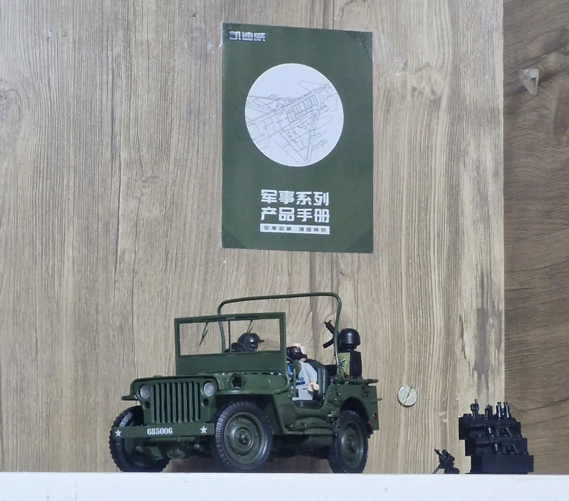 ماکت ماشین کا دی دبلیو مدل جیب ویلیز جنگی