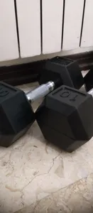 تجریه خرید دمبل مدل شش ضلعی وزن 10 کیلوگرم بسته دو عددی