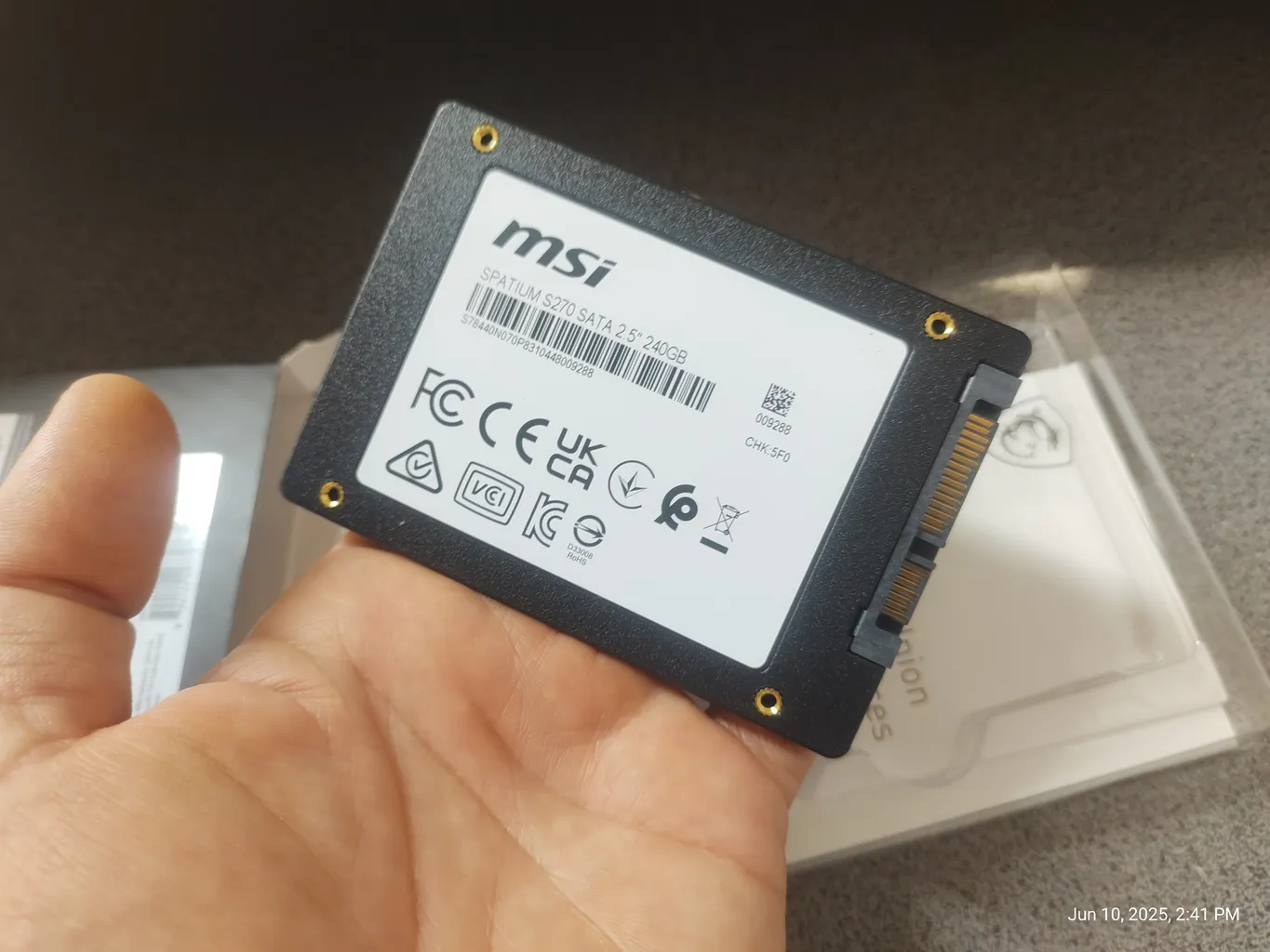 اس اس دی اینترنال SATA III ام اس آی مدل SPATIUM S270 ظرفیت 240 گیگابایت