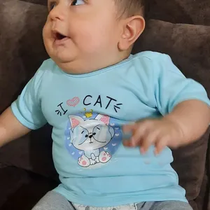 تجریه خرید تی شرت آستین کوتاه نوزادی مدل IOCAT کد 10004