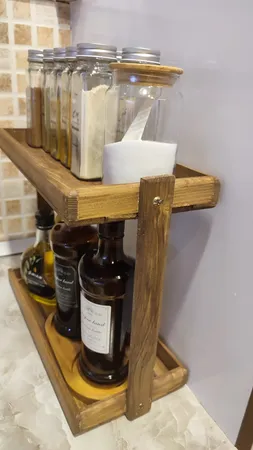 استند جا ادویه ای مدل چوبی