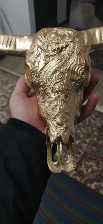 مجسمه طرح جمجمه مدل کله گاو