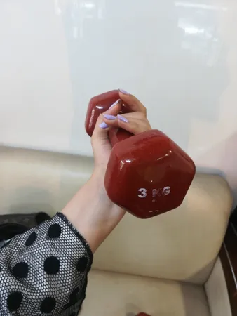 دمبل وزنه پویا مدل روکش دار وزن 3 کیلوگرم بسته 2 عددی