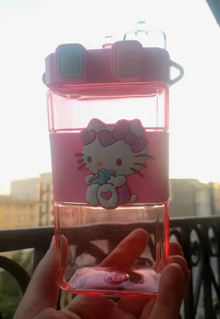 قمقمه آب طرح دو مخزنه مدل کرومی طرح ملودی گنجایش 0.5 لیتر