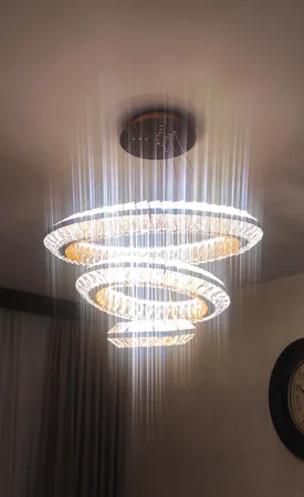 لوستر ام کی ای لایتینگ مدل کریستالی مدرن کد CR-3S