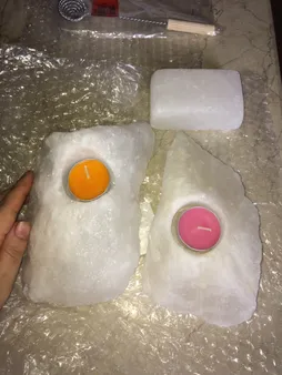 جا شمعی سنگ نمک مدل MT402