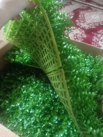 دیوارپوش مدل دیوار سبز مصنوعی گل پونه، بسته 16 عددی