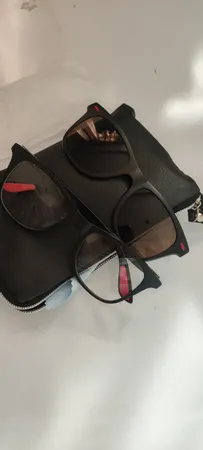 فریم عینک طبی مدل TR2317 به همراه کاور آفتابی مجموعه 6 عددی