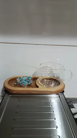 لیوان مدل پیرکس تپل Good Morning