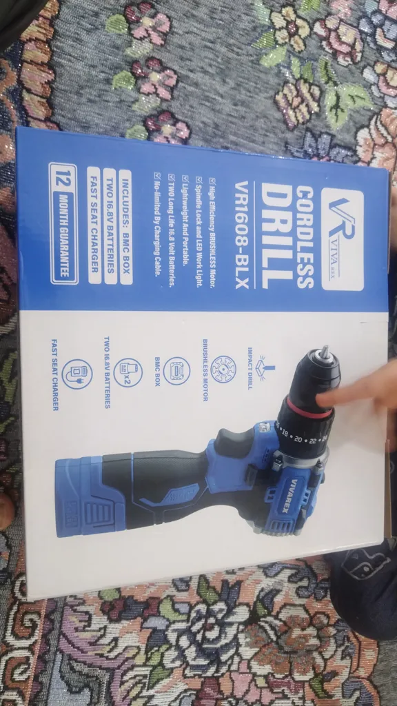 پیچ گوشتی شارژی ویوارکس مدل VR1608-BLX