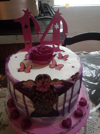 تاپر تزیین کیک بهگز مدل دختر پاپیونی مجموعه 6 عددی