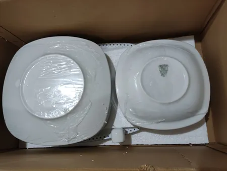 سرویس غذاخوری 27 پارچه چینی زرین ایران مدل کواترو ورنیکا درجه یک