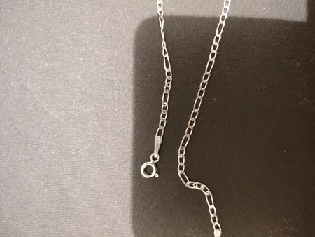 زنجیر نقره مردانه فیگارو کد fig9.75