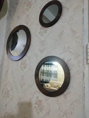 آینه  الف مدل  گرد دلسا کد 321 مجموعه 3 عددی