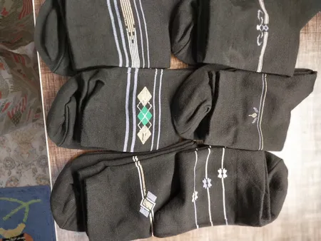 جوراب مردانه لنتر مدل نیم ساق کد James رنگ مشکی مجموعه 6 عددی