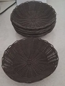 تجریه خرید سبد حصیر بافی ارغوان سازان مدل ترمه مجموعه 3 عددی