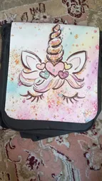 کیف دوشی دخترانه طرح یونیکورن کد du3