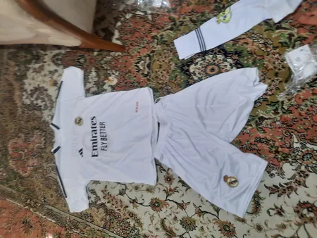 ست سه تکه لباس ورزشی پسرانه مدل رئال مادرید طرح امباپه 2025