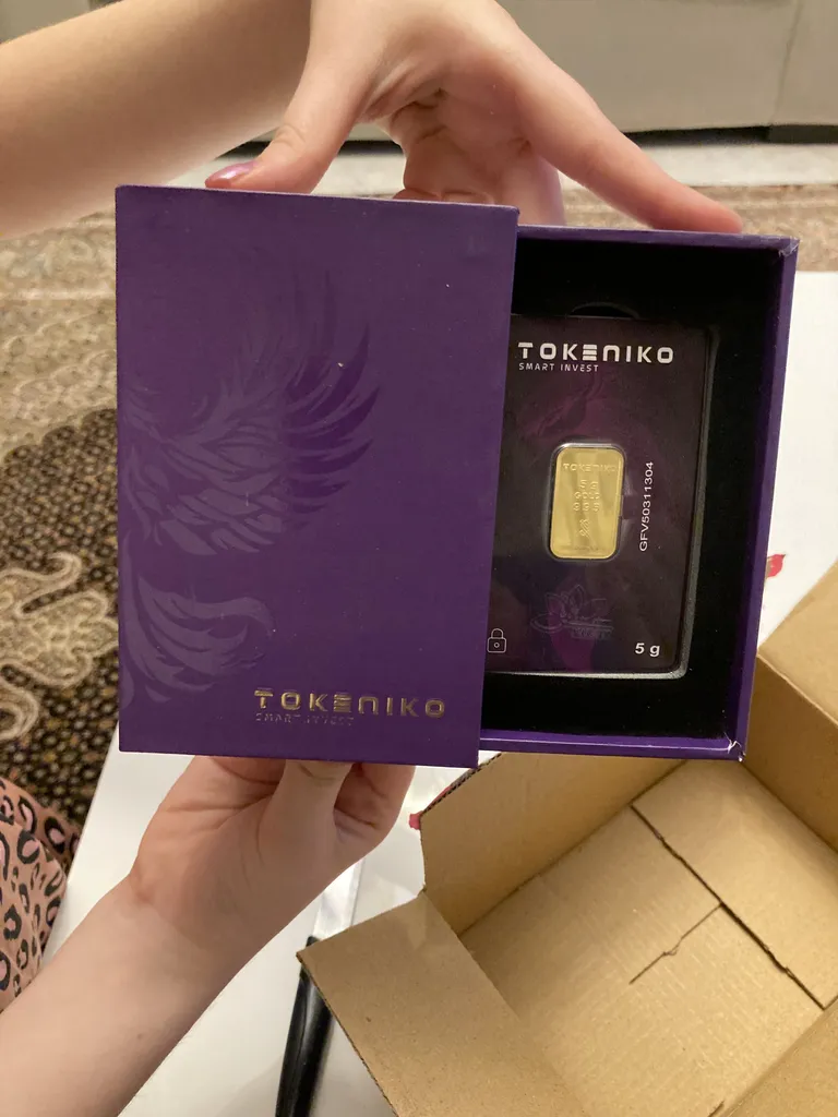 شمش طلا 24 عیار توکنیکو مدل GFV-5