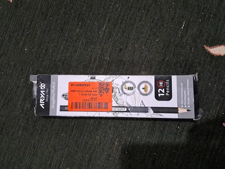 مداد مشکی آریا کد 3001 بسته 12 عددی