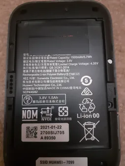 باتری مودم همراه هوآوی مدل HB434666RBC مناسب برای مودم هوآوی E5573 /E5577