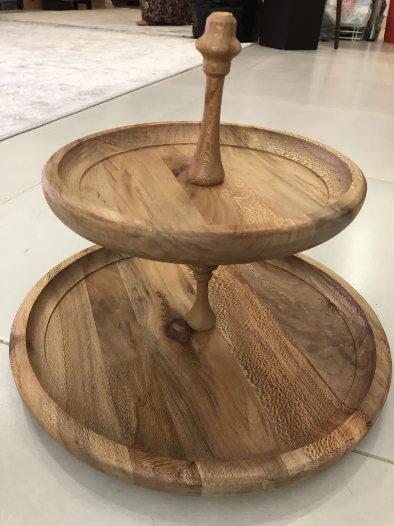 شیرینی خوری چوبیس مدل W256 دو طبقه