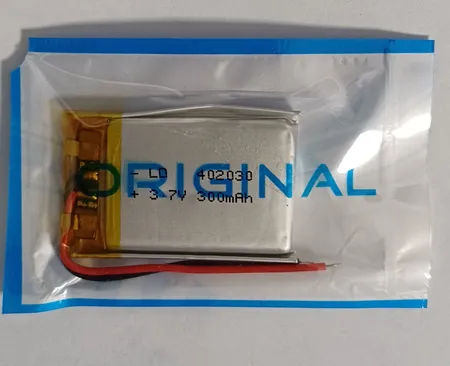 باتری لیتیومی مدل 402030 ظرفیت 300 میلی آمپر ساعت